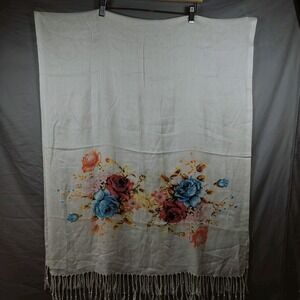 Pashmina Brand Viscos Floral Print Patterned Scarf Shawl